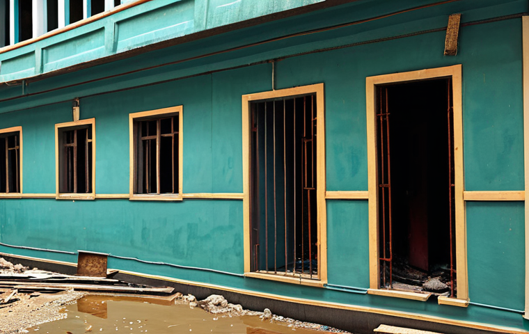 화재안전관리 실무에서 발생하는 기술적 문제 - **

A slightly older electrical panel with frayed wires, sparks visible.  The setting is a cluttered...