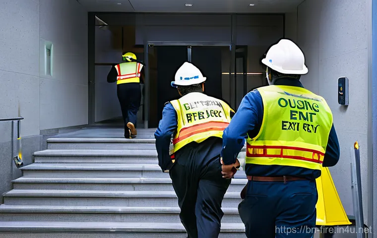 화재안전관리 실무에서의 문제 해결 방법 - Prompt 1: A bright, modern living room scene where a diverse young couple in their early 30s is educ...