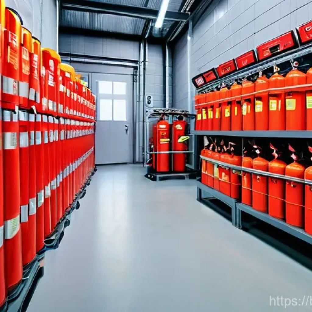 화재안전관리 직무에서의 문제 해결 역량 - **Prompt 1: Proactive Workplace Fire Safety Inspection**
    "A vibrant, brightly lit factory floor ...