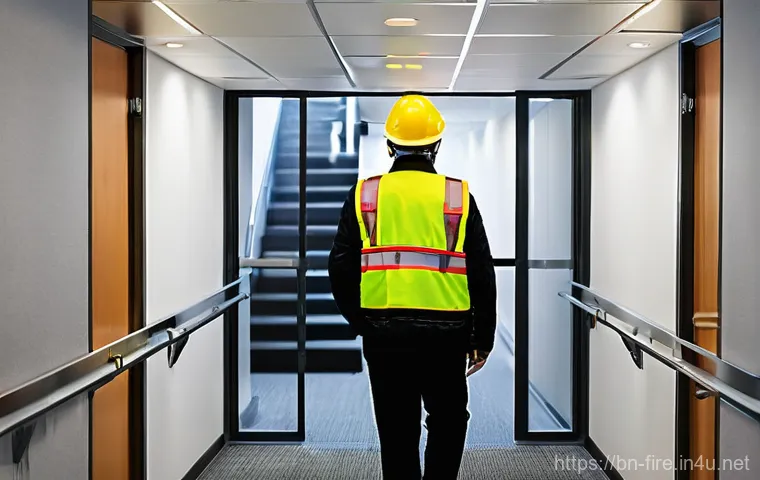 화재안전관리 직무에서의 문제 해결 역량 - **Prompt 1: Proactive Workplace Fire Safety Inspection**
    "A vibrant, brightly lit factory floor ...