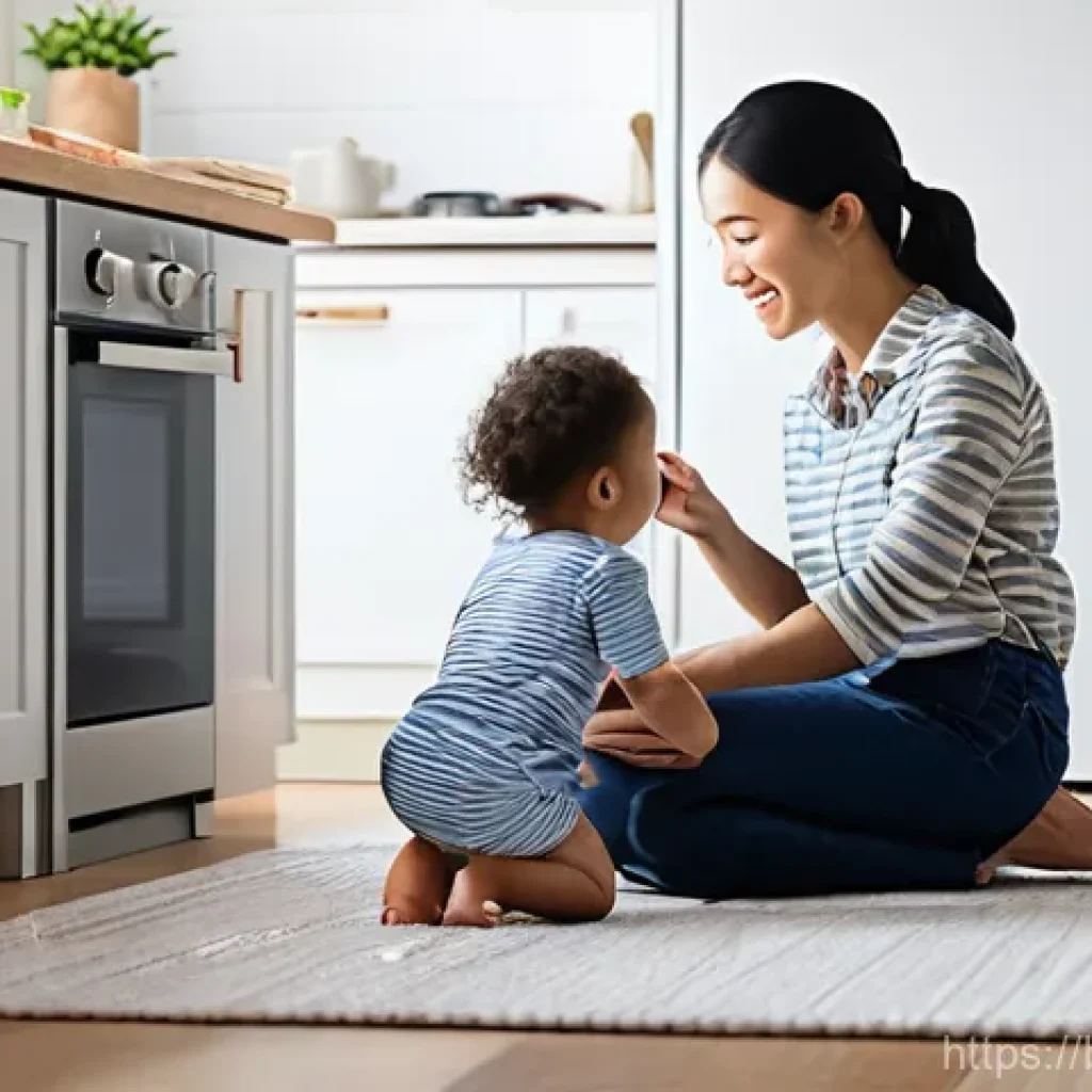 화재안전관리 실무와 관련된 최신 법령 요약 - **Prompt 1: Family Fire Safety Check at Home**
    A bright, well-lit indoor scene depicting a famil...