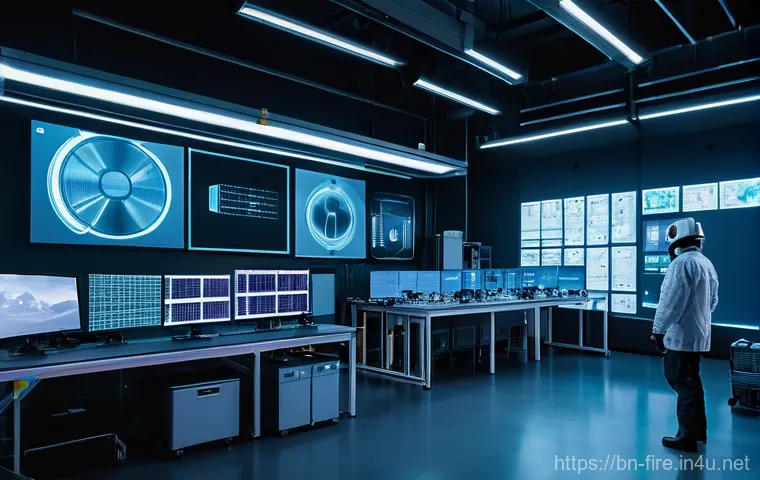 화재안전관리 실무에서의 문제점 및 해결책 - **Prompt:** A diverse family, including parents and two children (around 6 and 10 years old), is gat...